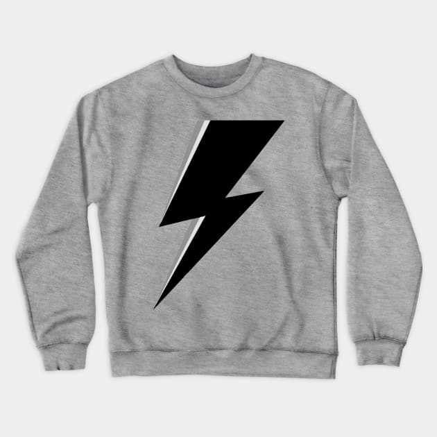 Black and white lighting bolt  - Eyesasdaggers Crewneck Sweatshirt by eyesasdaggers